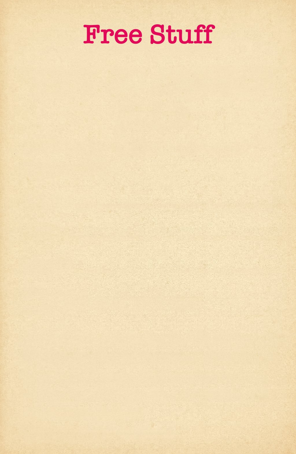 Free Stuff